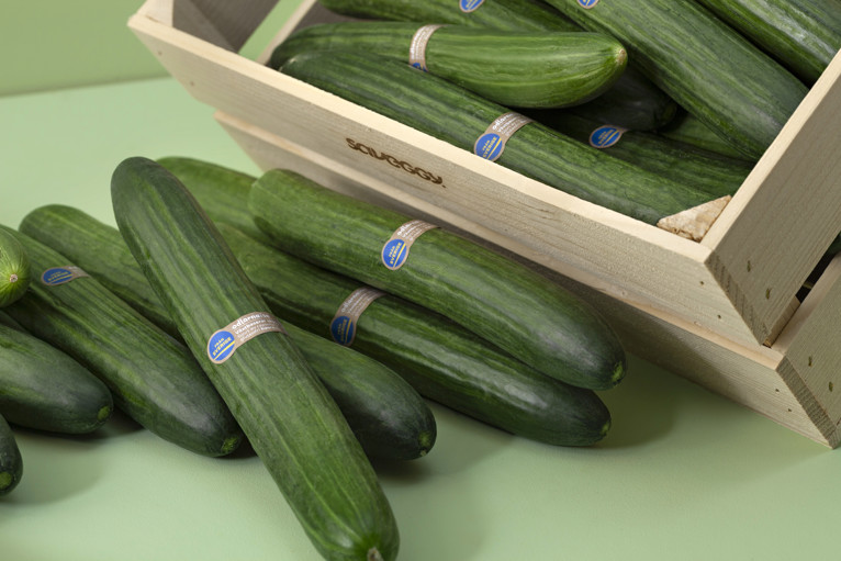 Gurkor med Saveggys lösning som bygger på ingredienserna raps- och havreolja.